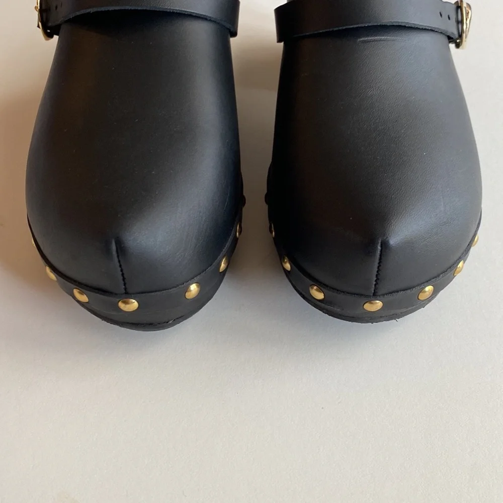 Ancient Greek Sandals Black Clogs - Picture 11 of 16